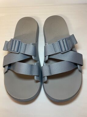 CHACO Chillos Slide Granite Blue Grey Colour adjustable sandals women’s size 10
